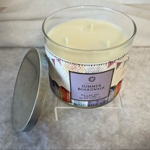 Summer boardwalk Bath & Body Works 3 wick scented candle